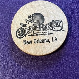 Jackson Brewery New Orleans Wooden Token